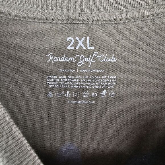 Random‎ Golf Club Mens Size 2Xl Green Graphic Long Sleeve T-shirt - Picture 3 of 6